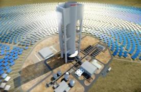 Abengoa completa la construccin de la primera torre termosolar de Sudfrica