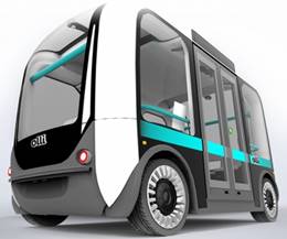 Descripción: Descripción: Eléctrico, sin conductor, impreso en 3D ¿el autobús urbano del futuro?