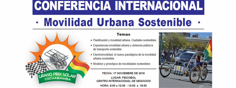 Conferencia Internacional - Movilidad Urbana Sostenible